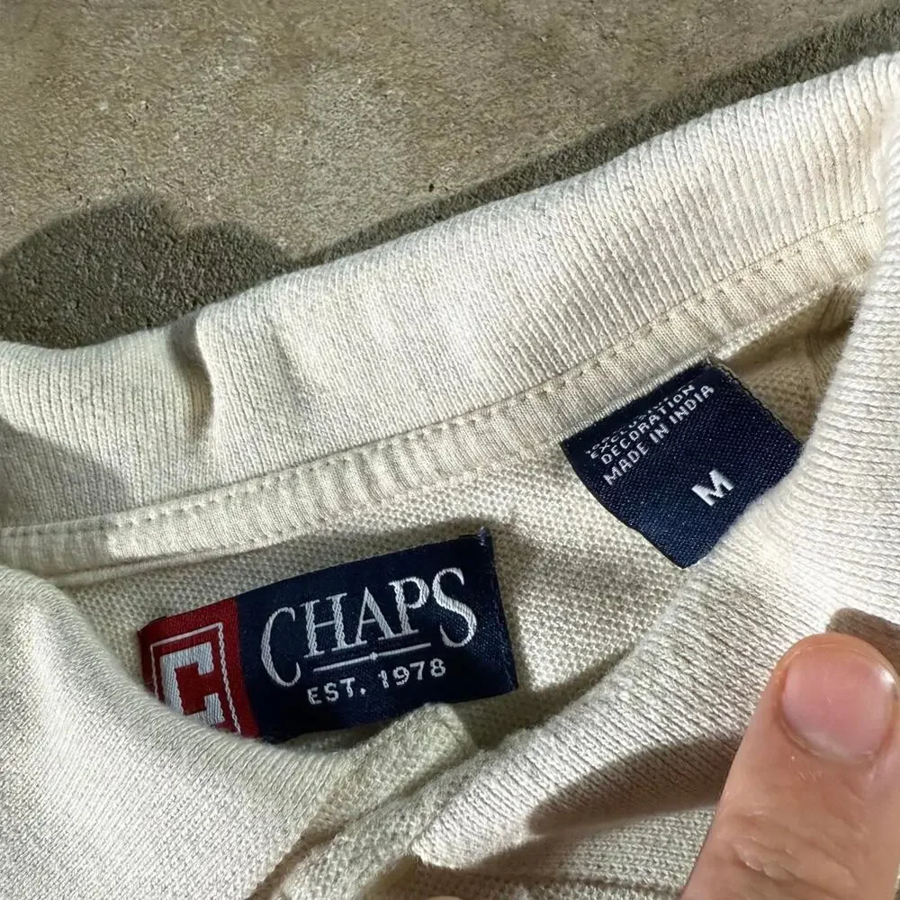 Y2K Cream Chaps Ralph LaurenPolo Shirt